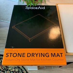 New Stone Drying Mat 12”x16; taken out of box for photos.